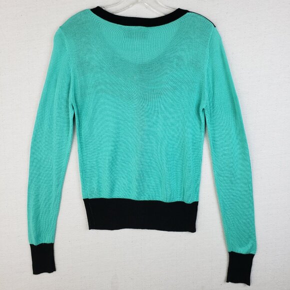 Voodoo Vixen Lightweight Cardigan Fitted Embroidered Pinup Rockabilly Retro sz M - Picture 10 of 12